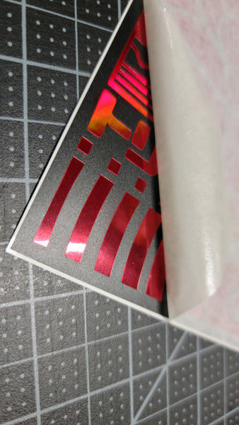 Gravity Well v2 Two Layer Sticker "Critical Mass"