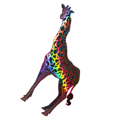 Cosmic Giraffe Two Layer Sticker