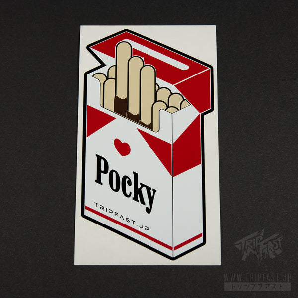 Pocky Addiction Chocolate Five Layer Sticker