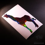 Cosmic Giraffe Two Layer Sticker