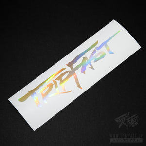 TRIPFAST HIT Logo Sticker (Gold Holo Chrome)