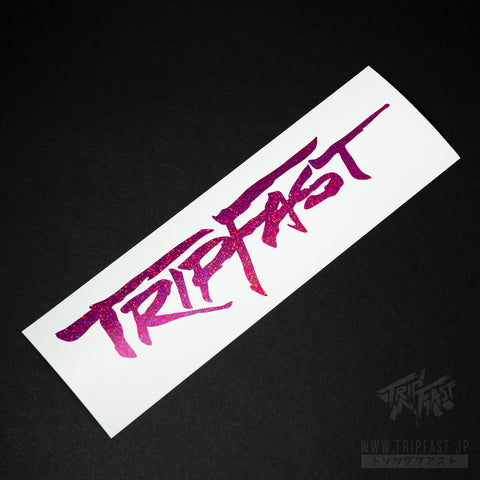 TRIPFAST HIT Logo Sticker (Raspberry Holo Flake)