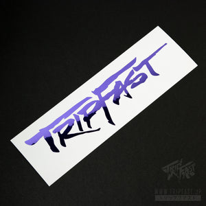TRIPFAST HIT Logo Sticker (Violet Chrome)