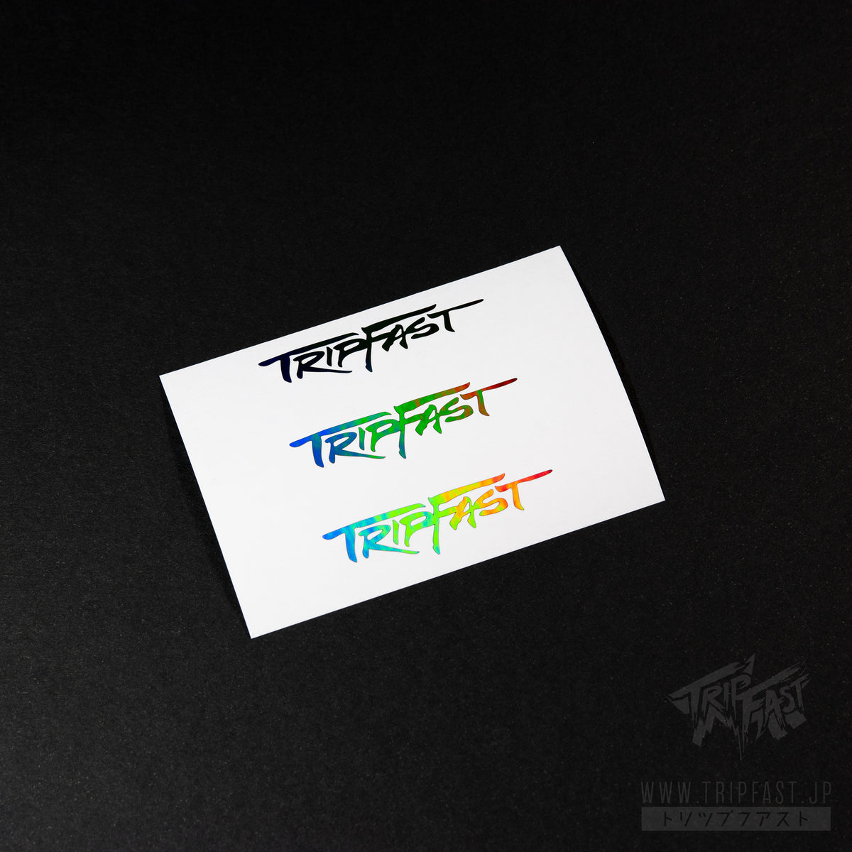 TRIPFAST HIT MICRO Logo Sticker (Black Holo Chrome) – TRIPFAST.jp