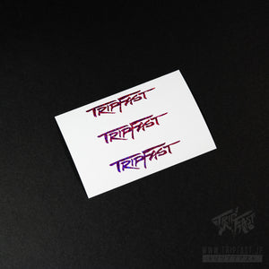 TRIPFAST HIT MICRO Logo Sticker 3-Pack (Raspberry Holo Flake)