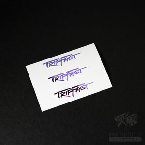 TRIPFAST HIT MICRO Logo Sticker (Violet Chrome)