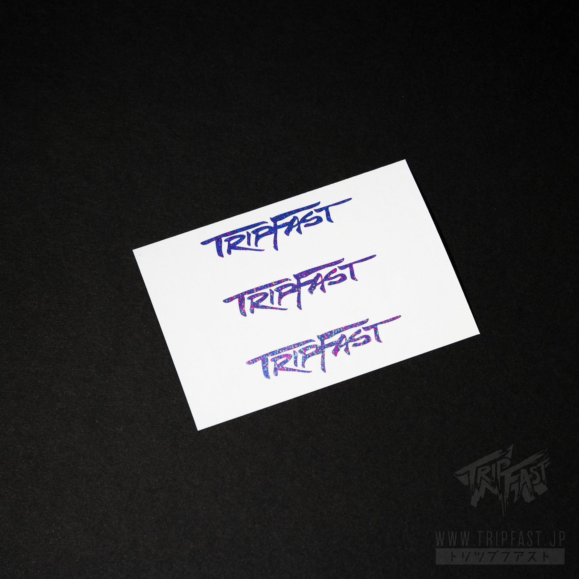 TRIPFAST HIT MICRO Logo Sticker 3-Pack (Violet Holo Flake)