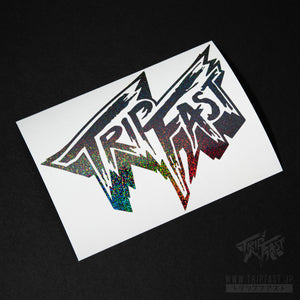 TRIPFAST OG Logo Sticker (Black Holo Flake)