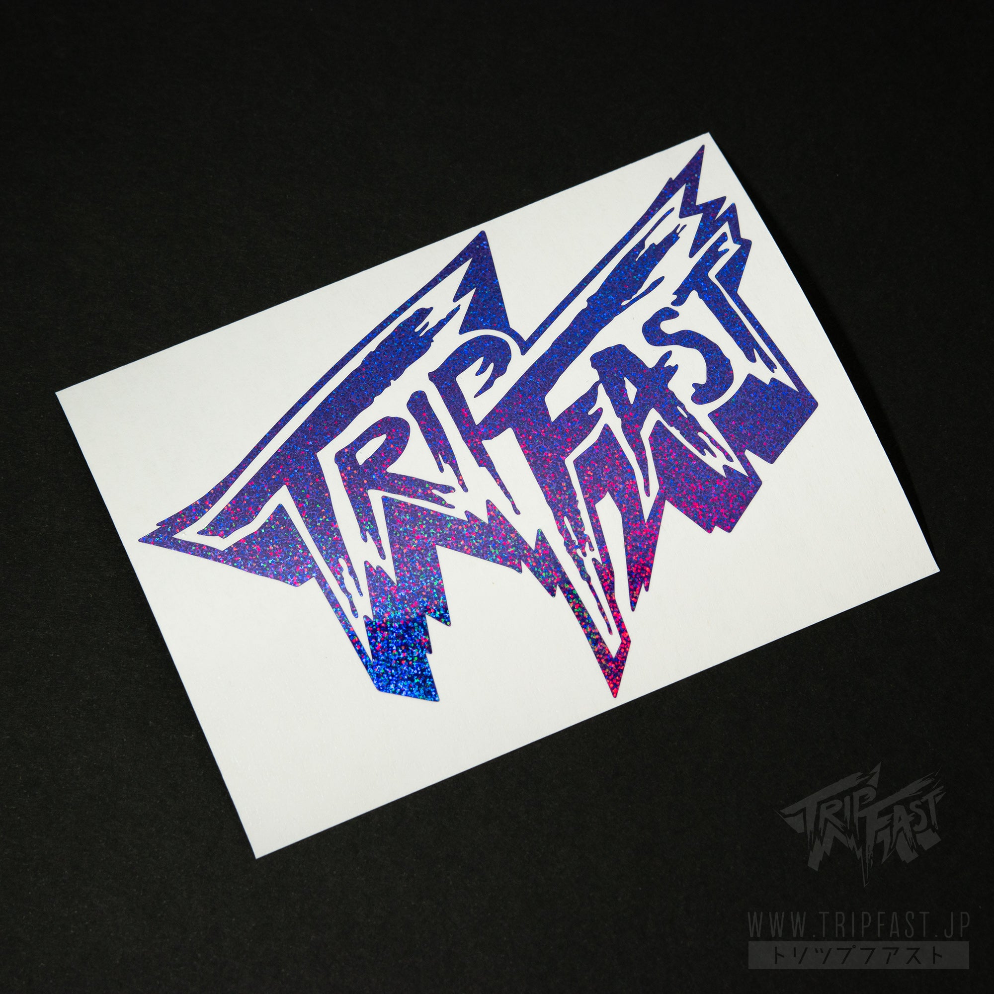 TRIPFAST OG Logo Sticker (Violet Holo Flake)