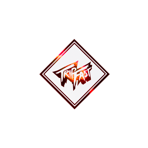 TRIPFAST Diamond Two Layer Sticker "WhiteHot"