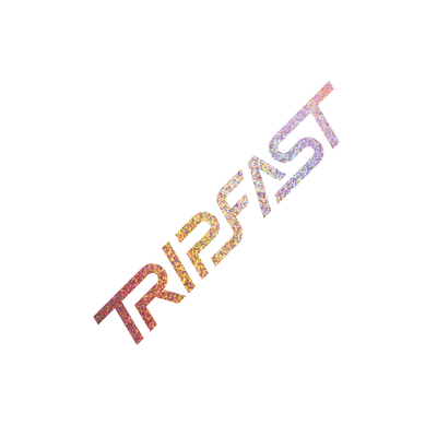 TRIPFAST CIRCUIT Logo Sticker (Sakura Pink Holo Flake)