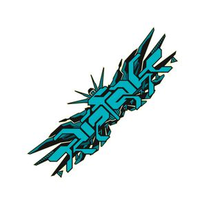 TRIPTEKK Glow Printed Sticker "Kirin Blue"