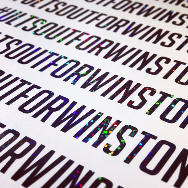 #ULTSOUTFORWINSTON Two Layer Sticker