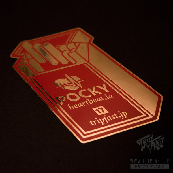 Pocky Addiction Heartbeat.la Collaboration Two Layer Sticker