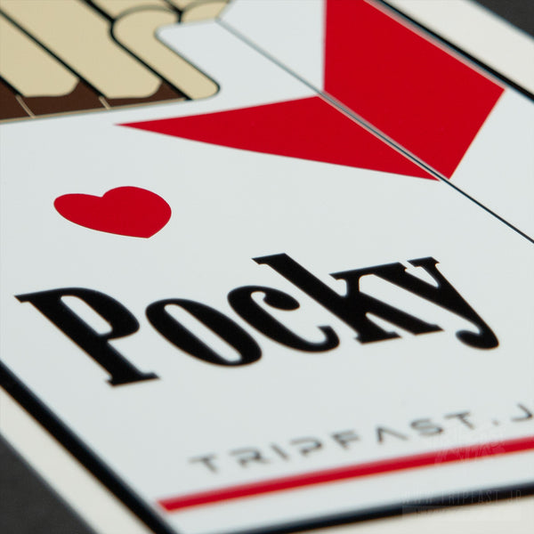 Pocky Addiction Chocolate Five Layer Sticker